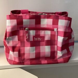 Nicole Miller Red, pink and white lunch bag